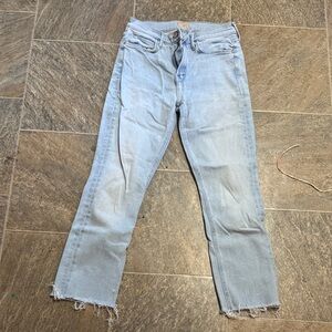 Light Blue Distressed Women's Jeans